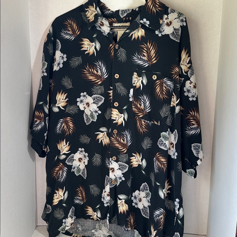 Boca classics silk Hawaiian shirt size extra large